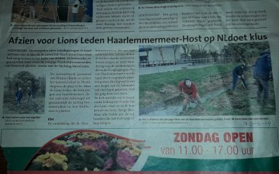 NH 20-3-2019 Afzien voor Lions Leden Haarlemmermeer-Host op Nldoet klus