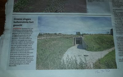 WW 15-7-2020 Groen Vingers Buiten ruimteFort  gezocht