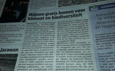 Heemsteder 17-6-2020  Miljoen gratis bomen voor klimaat en biodiversitieit