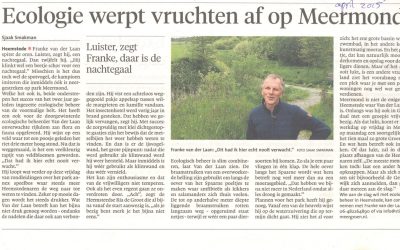 Haarlems Dagblad:Haarlem en omgeving: april 2015: Ecologie werpt vruchten af op Meermond