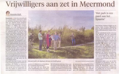 Haarlems Dagblad:Haarlem en omgeving: 9-9-2016: Vrijwilligers aan zet in Meermond