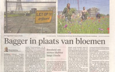 H’meer editie H’lems Dagblad: 11-3-2017: Bagger ipv Bloemen