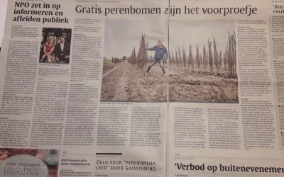 Nederlands Dagblad: Gratis Perenbomen zijn het voorproefje