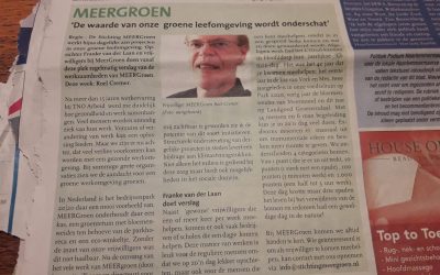 Nieuwsblad Haarlemmermeer: “De waarde van Onze Leefomgeving wordt onderschat”. Deze keer over: Roel Cremer