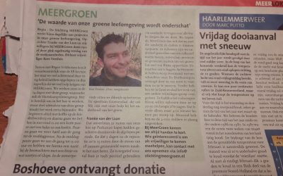 Nieuwsblad Haarlemmermeer: “De waarde van Onze Leefomgeving wordt onderschat”. Deze keer over: Kees Versluis