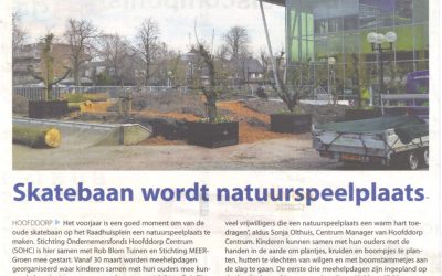 Witte weekblad 29-3-17: Skatebaan wordt natuur speelplaats