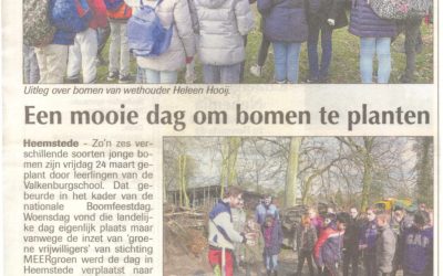 Heemsteder:  29-3-2017: Een mooie dag om bomen te planten